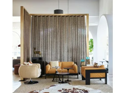 Poltrona in pelle Bastiano Lounge Chair di Knoll