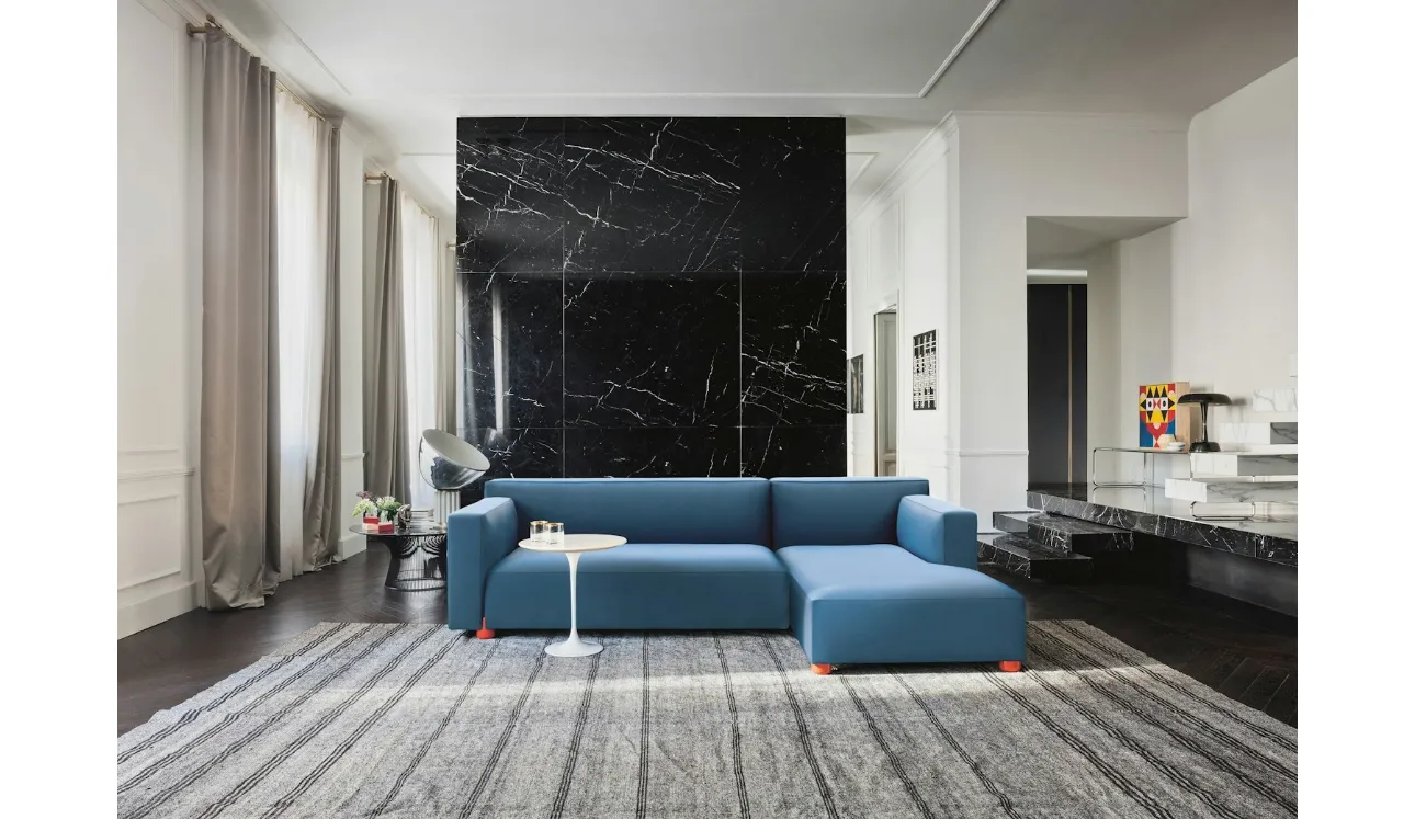 Divano con penisola Barber Osgerby Sofa di Knoll