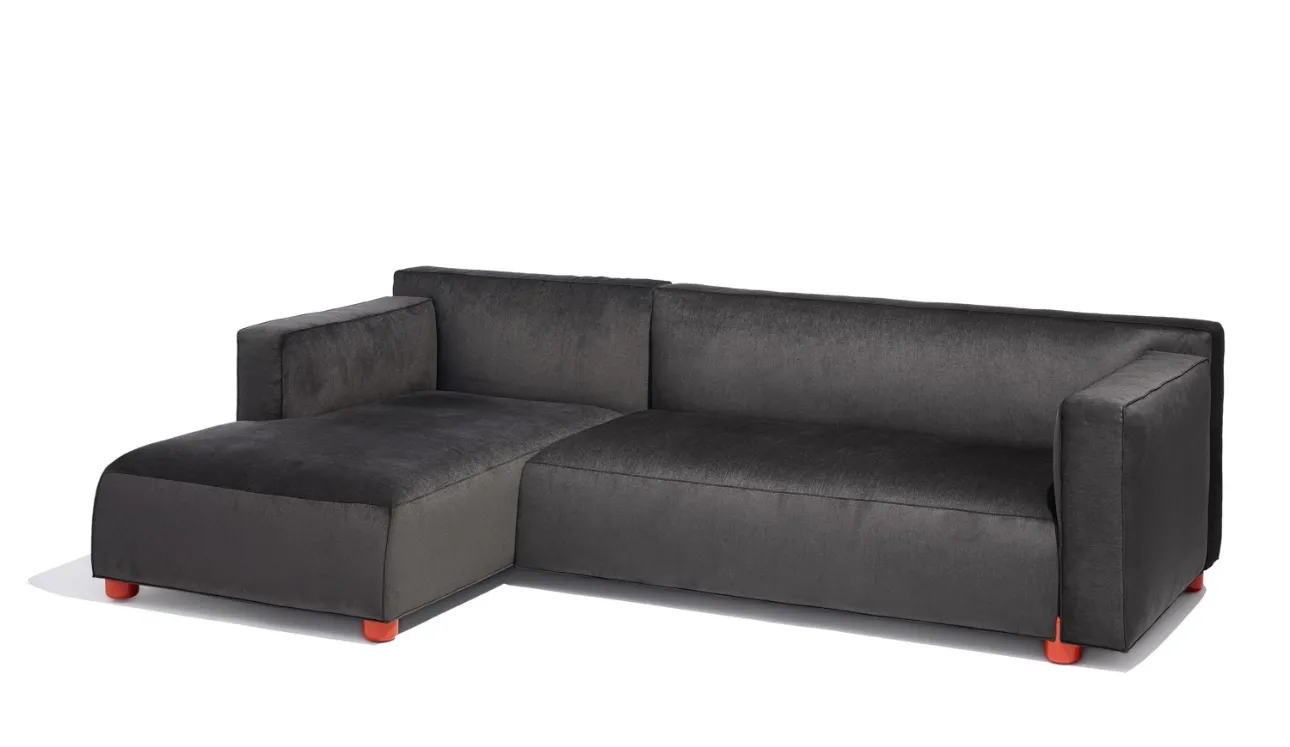 Divano con penisola Barber Osgerby Sofa di Knoll