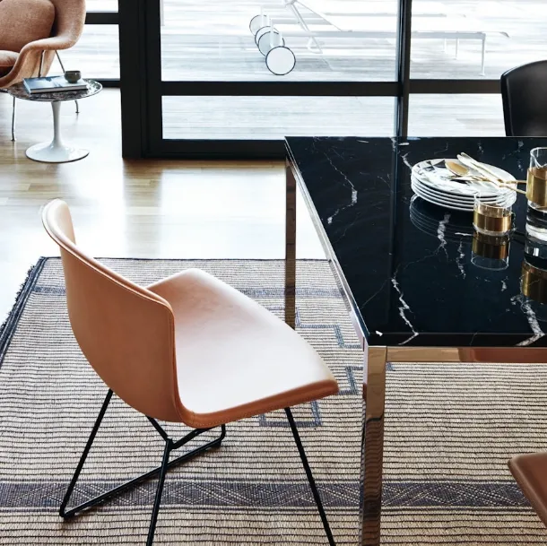 Sedia Bertoia Leather di Knoll