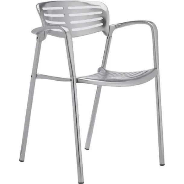 Sedia in alluminio Toledo Stacking Chair di Knoll